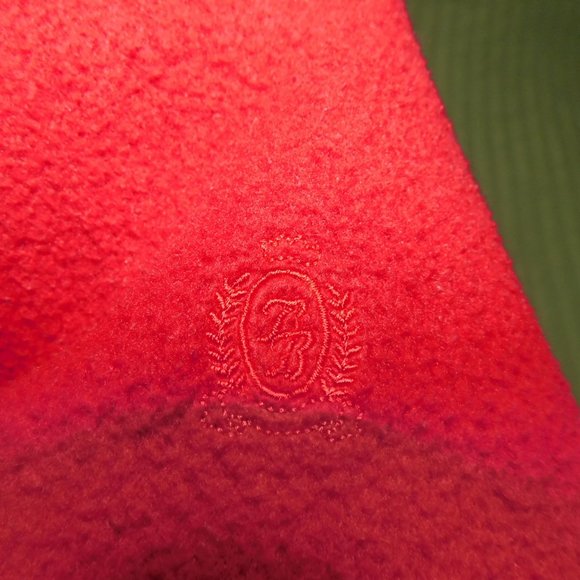 *SHIPS $4.99* Bugle Boy L 1/4 zip fleece red EUC - Picture 8 of 8